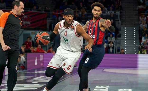 Una jugada del Baskonia - Emporio Armani Milán.  EFE