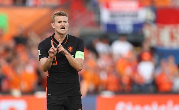De Ligt, en un partido con Países Bajos GETTY