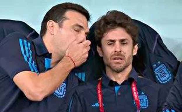 Aimar, en una de las imágenes del Mundial.