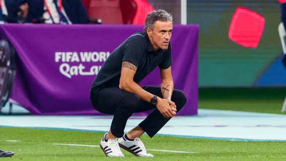 Luis Enrique, ante Japón./Getty