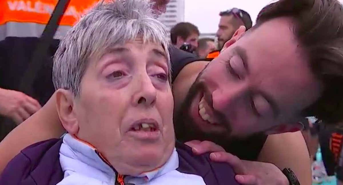 Eric y Silvia tras la carrera.