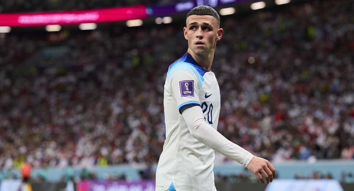 Phil Foden, futbolista de Inglaterra./Getty Images