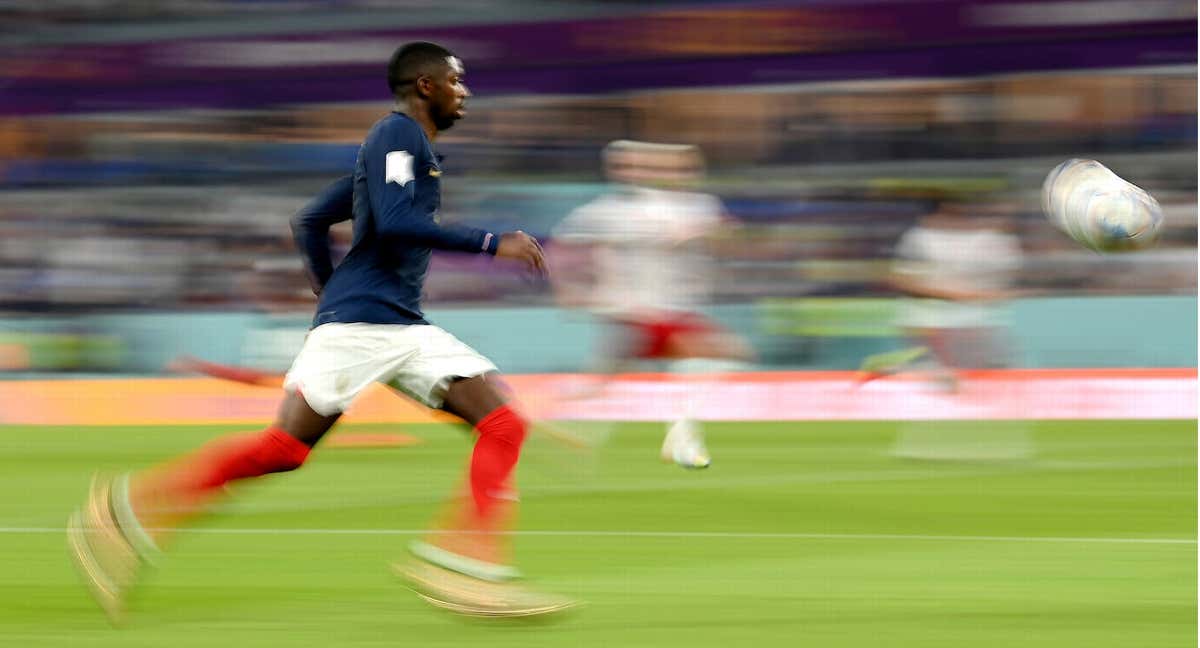 Dembélé está muy acertado en el uno contra uno en este Mundial. /GETTY