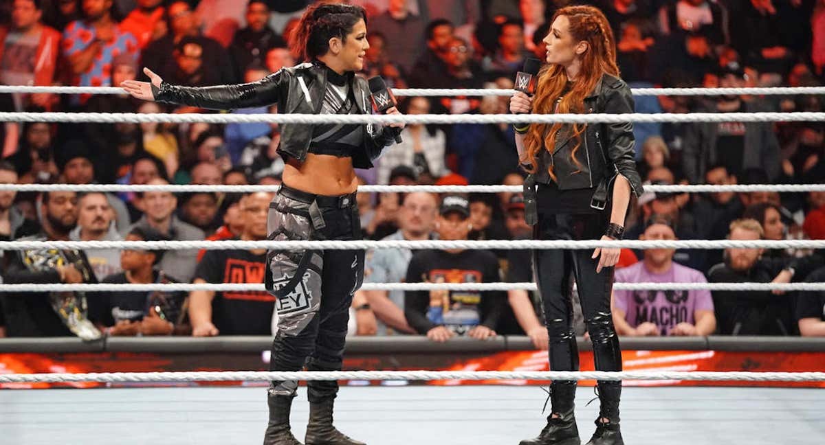Bayley y Becky Lynch hablan en Raw./WWE