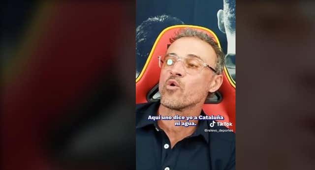 Luis Enrique: «¿A Cataluña ni agua? Pues prefiero que no des tu dinero»