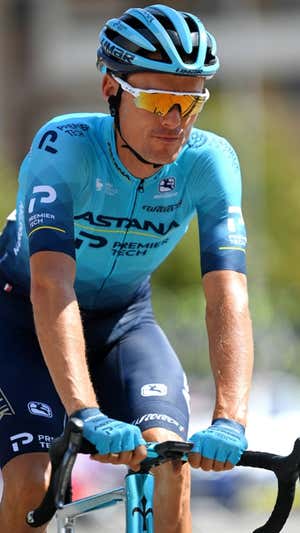 Luis León Sánchez durante su anterior etapa en Astana.  GETTY