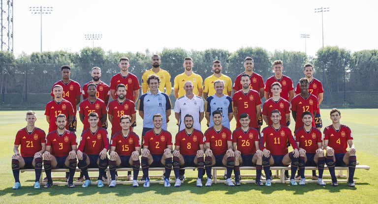 Foto oficial de los 26 jugadores de España que participaron en el Mundial.