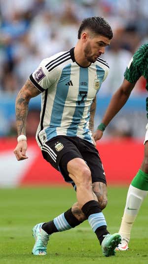 Imagen de De Paul en el Mundial de Catar. REUTERS
