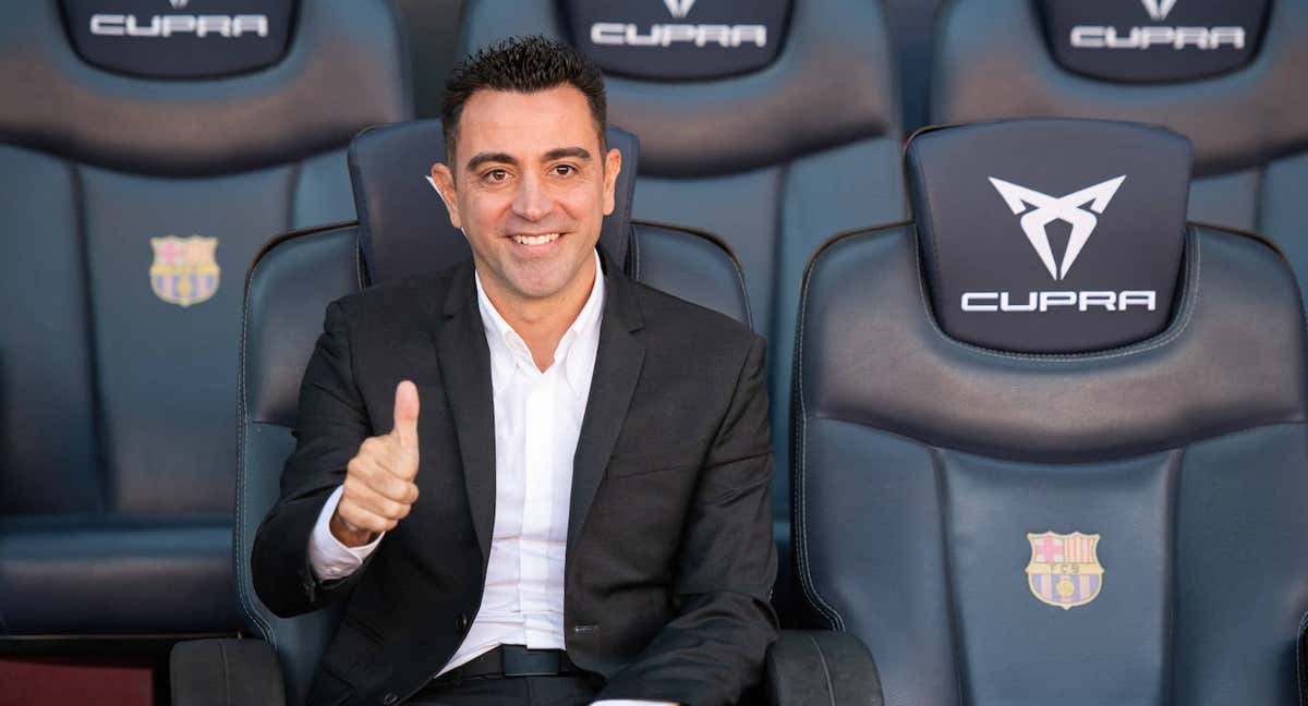 Xavi, durante su presentación como técnico del Barça. /GETTY