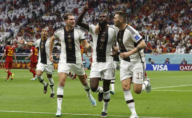 Rüdiger fue una de las pocas notas positivas de Alemania.  AFP