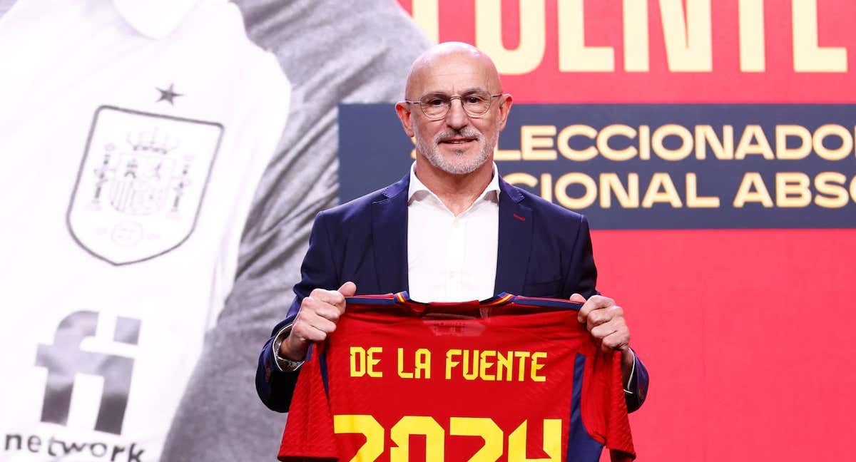 De la Fuente, en la presentación del lunes 12 de diciembre como seleccionador de España hasta 2024./EP