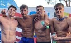 Nuevo récord de España de 4x100 en los Mundiales de piscina corta