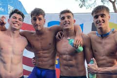 Nuevo récord de España de 4x100 en los Mundiales de piscina corta