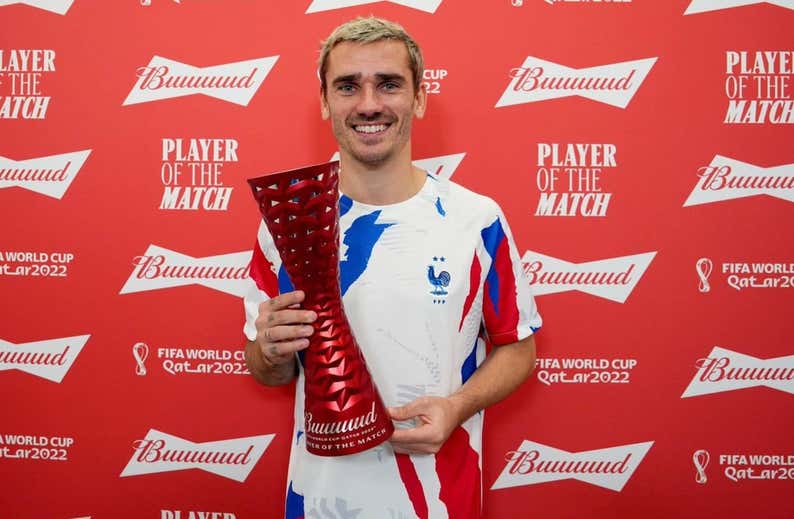 Griezmann, MVP: «En Argentina tienen al mejor del mundo»