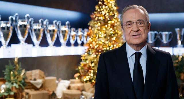 …Y Florentino volvió a saludar uno a uno a los empleados del Madrid