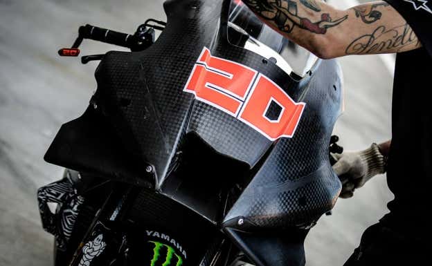 Detalle de la Yamaha de Fabio Quartararo y su aerodinámica.  MotoGP