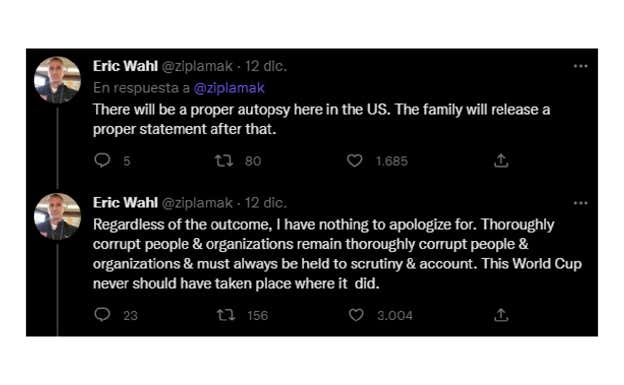 «Fue asesinado» y otras conspiraciones sin fundamento sobre la muerte del periodista Grant Wahl en el Mundial