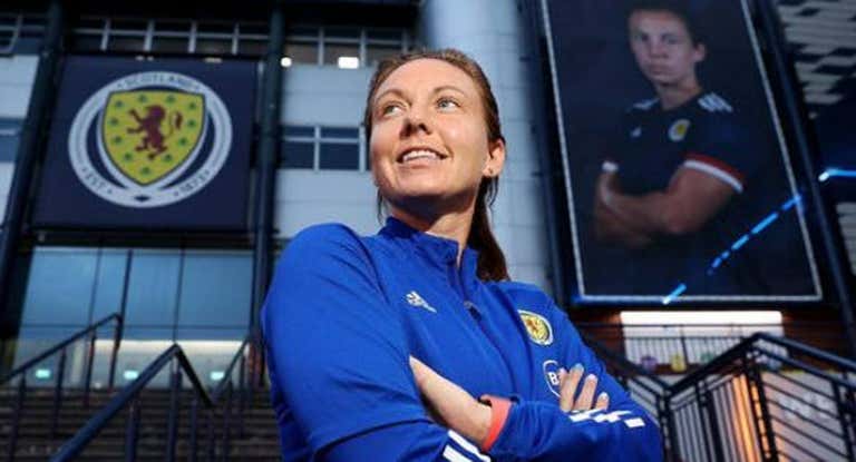 Rachel Corsei en Hampden Park.