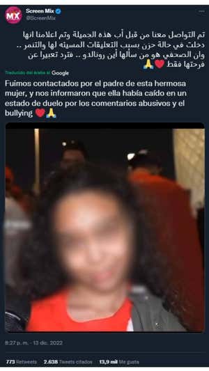 La niña marroquí acosada en el Mundial y su padre niegan que la mujer del audio viral sea su madre