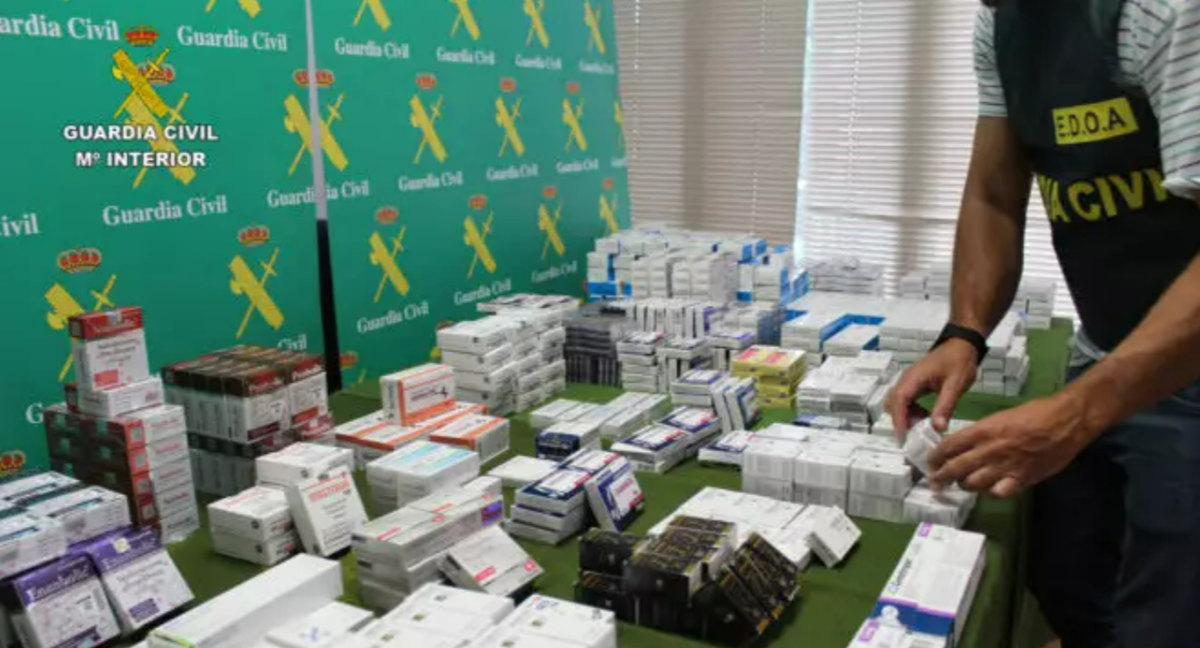 La Operación Escudo se ha saldado con más 10,5 millones de medicamentos incautados./GUARDIA CIVIL