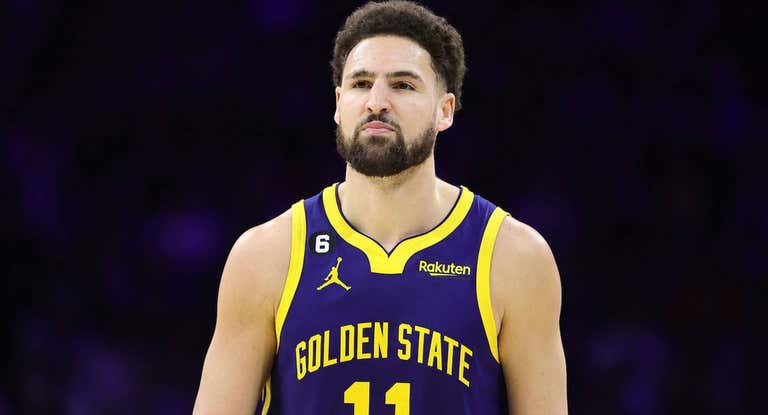 Klay Thompson, durante un partido con Golden State esta temporada.