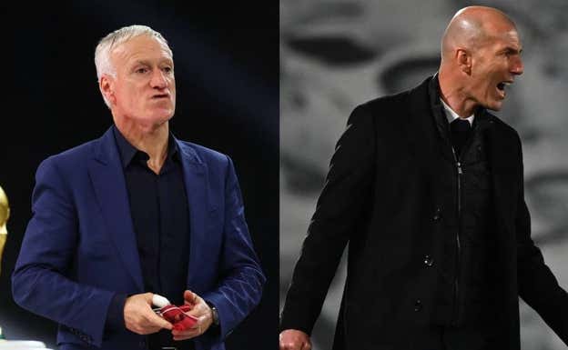 Zidane opta al banquillo de Francia si Zidane renuncia al cargo.  REUTERS / EFE