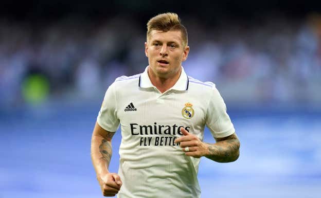 Toni Kroos, en un partido con el Real Madrid. GETTY