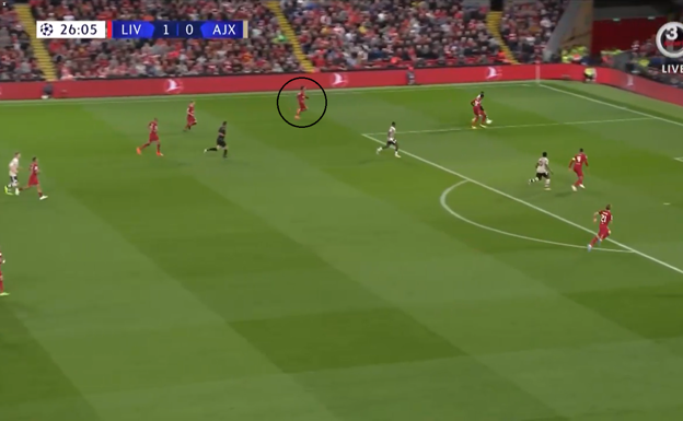El Ajax se termina plantando en área contraria.