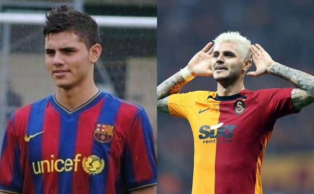 Icardi, con el Barça y el Galatasaray.