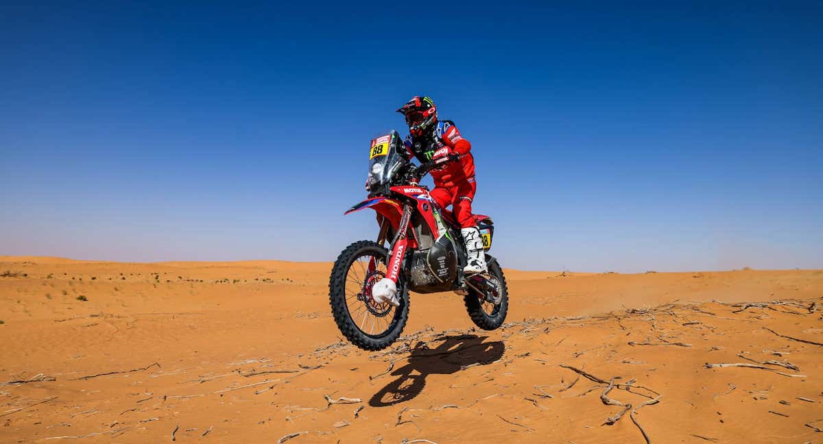 Joan Barreda en una de las últimas ediciones del Dakar.