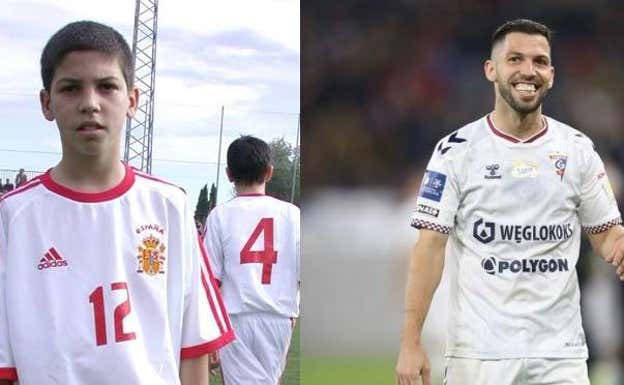 Dani, con las inferiores de la selección y el Gornik.