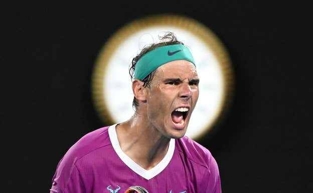Nadal, al ganar el Open de Australia. EFE
