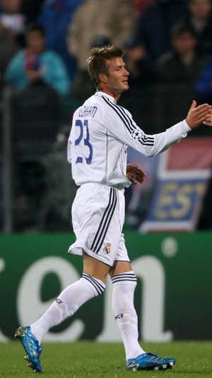 David Beckham en su etapa en el Real Madrid. Efe
