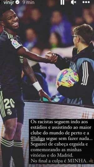 Imagen de Vinicius colgada en Instagram. Instagram
