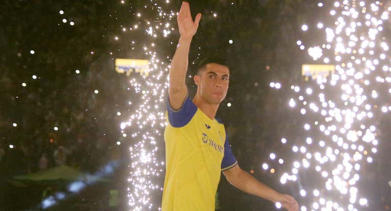 Cristiano Ronaldo, en su presentación con el Al Nassr.