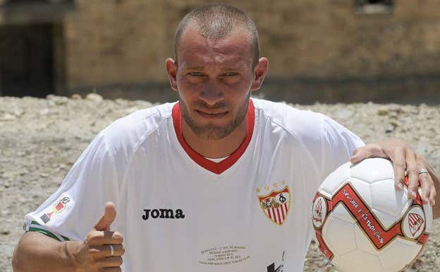 El italiano Guarente, en su presentación con el Sevilla. ABC