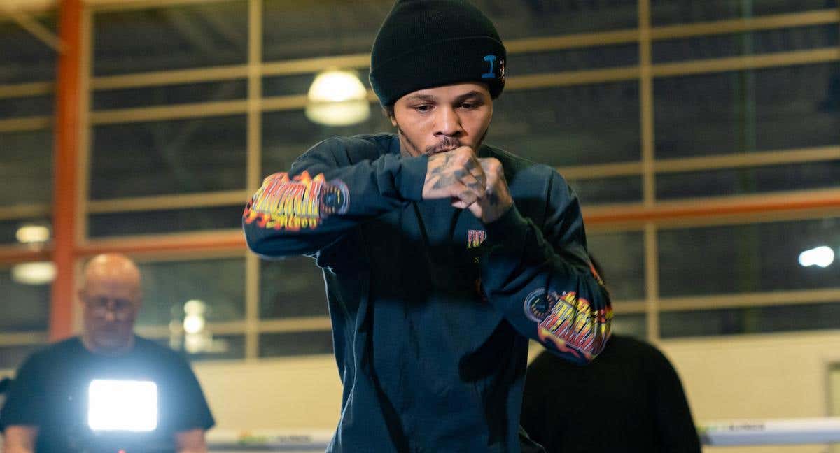 Gervonta Davis, durante el entrenamiento público previo a su combate ante Héctor Luis García./Ryan Hafey/Premier Boxing Champions