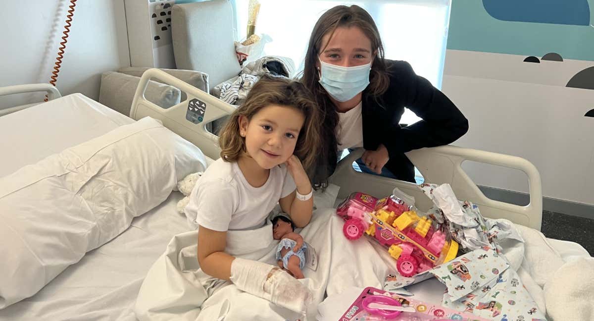 Marta Ortega en el hospital Quirónsalud.