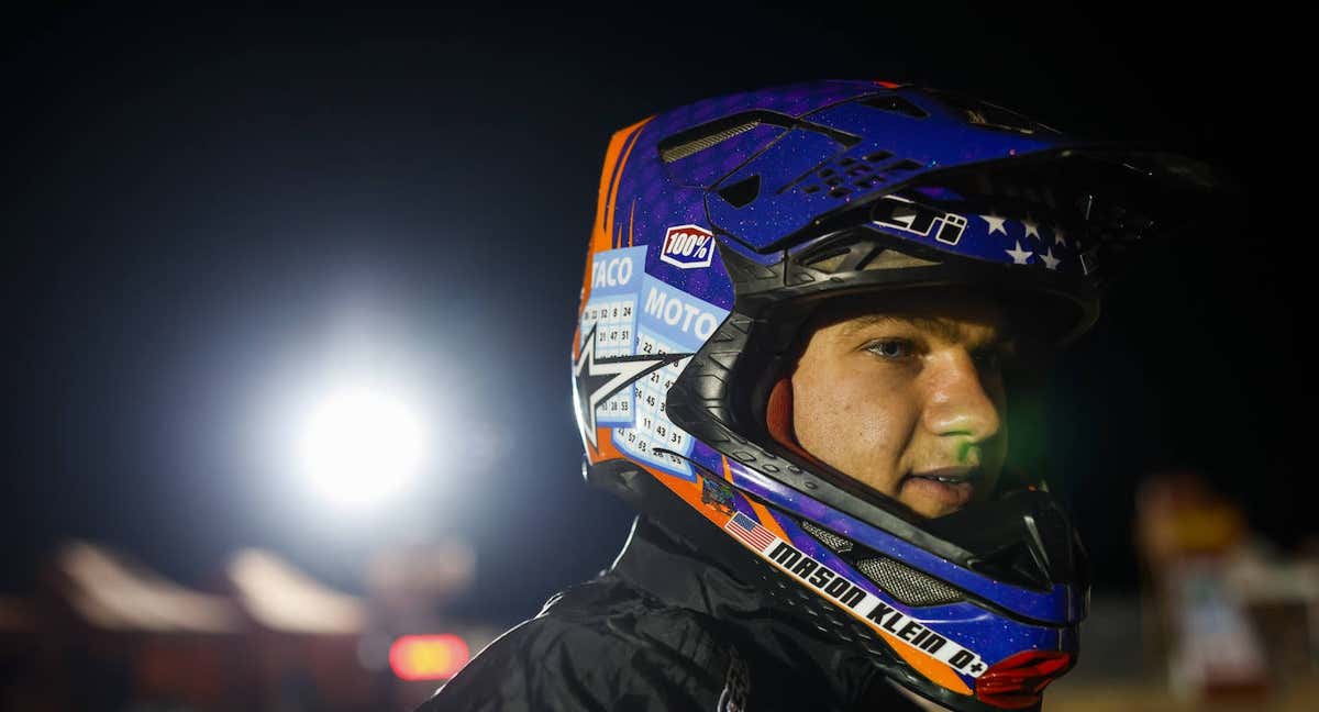 Mason Klein, piloto de BAS World KTM, en el Rally Dakar 2023. /A.S.O./J.Delfosse/DPPI