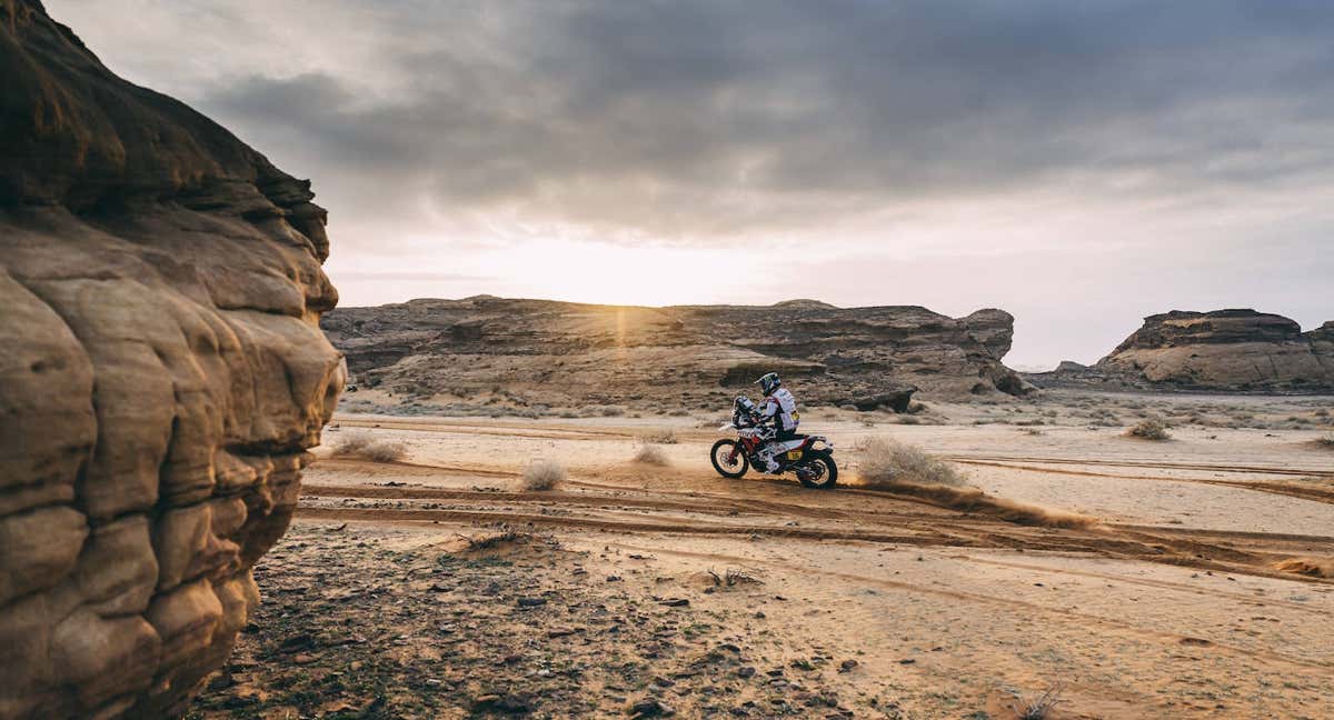 Ross Branch, piloto de Hero, en el Rally Dakar 2023. /A.S.O./H. Cabilla