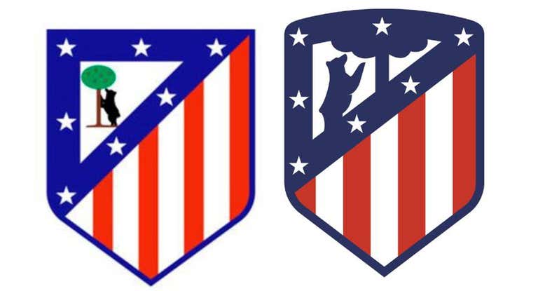 El escudo del Atlético de Madrid.