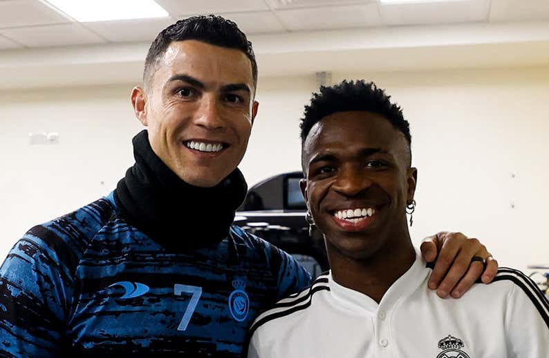 Todo lo que pasó en la visita de Cristiano al Madrid: 'temblores' de Rodrygo, foto con Vinicius...