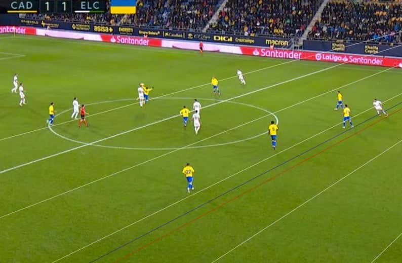 El Cádiz impugna el partido y solicita su reanudación a partir del minuto 81