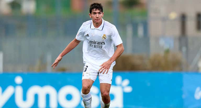 Mario Martín, durante un partido con el Castilla.