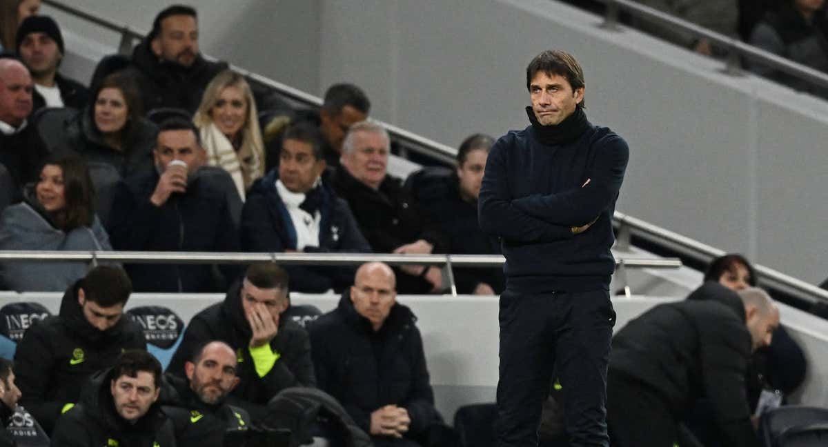 Conte durante un partido del Tottenham. /REUTERS