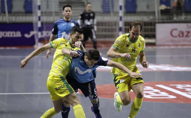 Imagen de un partido Jaén - Inter del año 2020.  MIGUEL FERNÁNDEZ