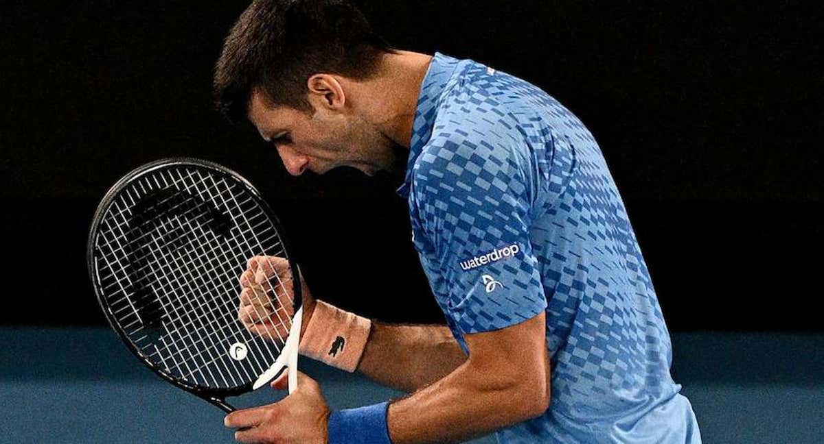 Novak Djokovic celebra su triunfo ante Dimitrov. /AFP