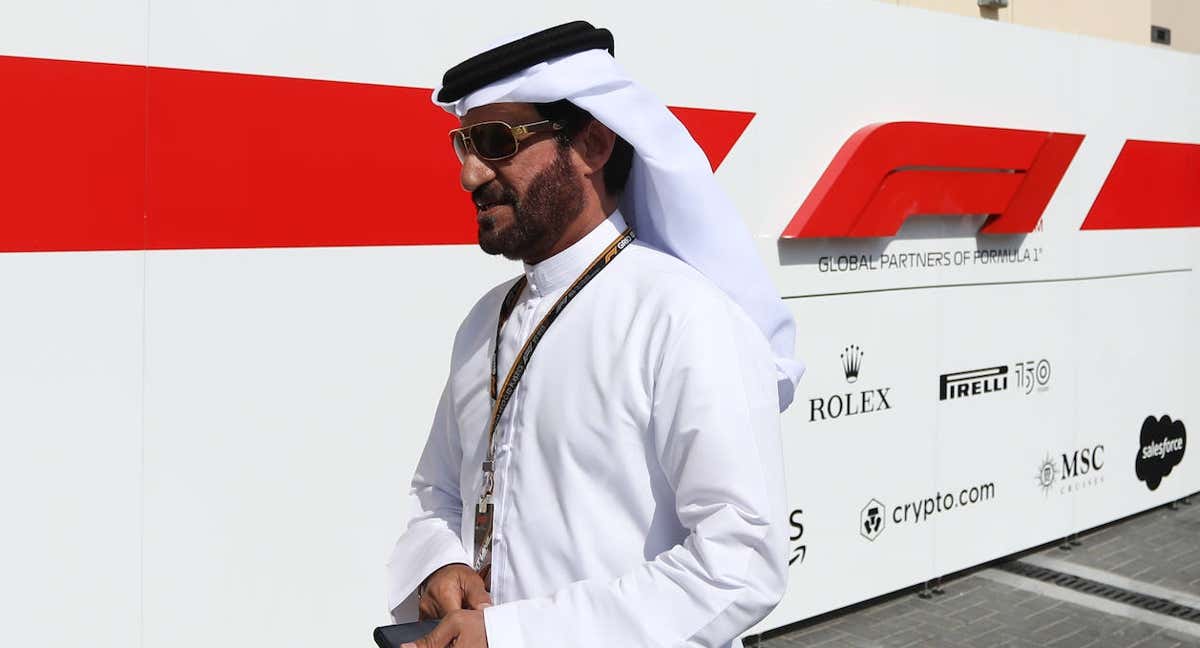 Mohammed Ben Sulayem, presidente de la FIA, durante la temporada 2022.