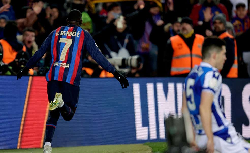 Este Dembélé mira a los ojos a Mbappé