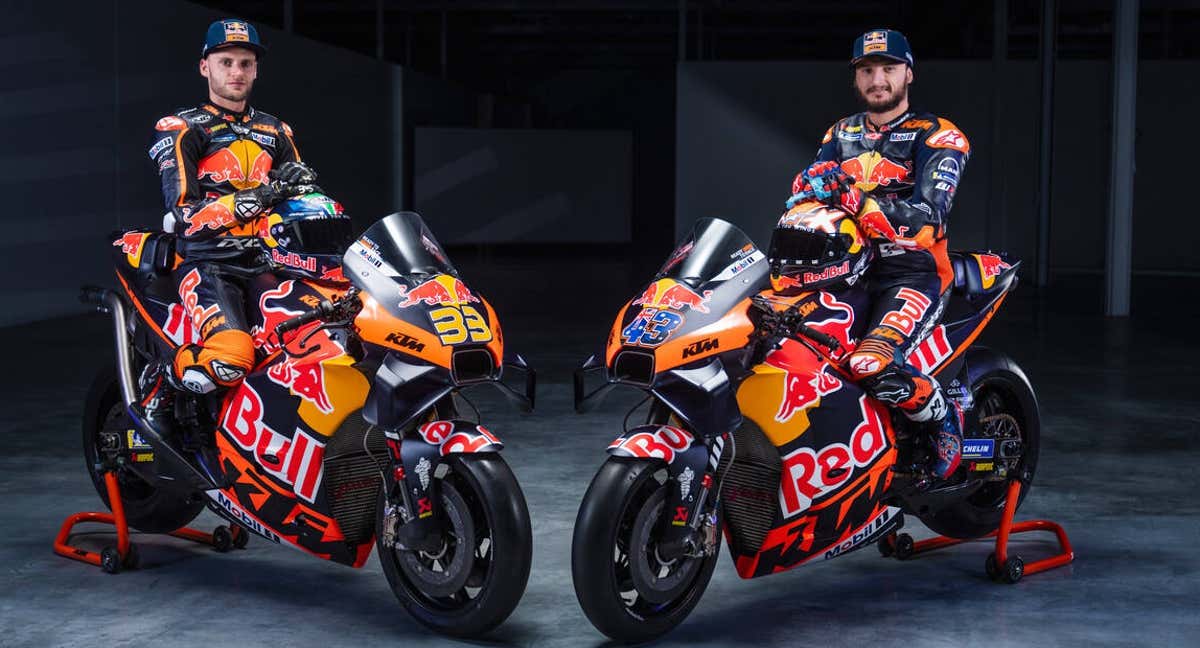 Binder y Miller, hoy, en la presentación de la KTM 2023. /KTM